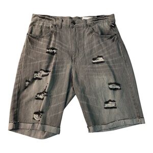 Csg denim ripped gray ripped shorts Sz Various